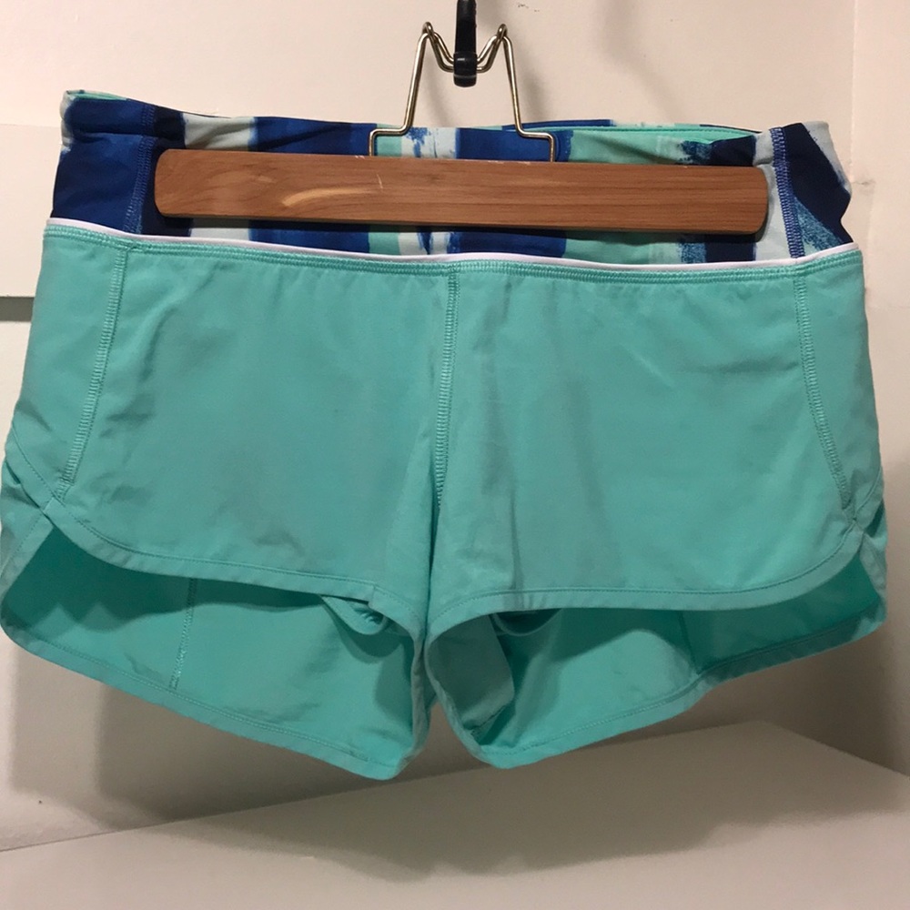 Lululemon Seafoam Green Athletic Shorts